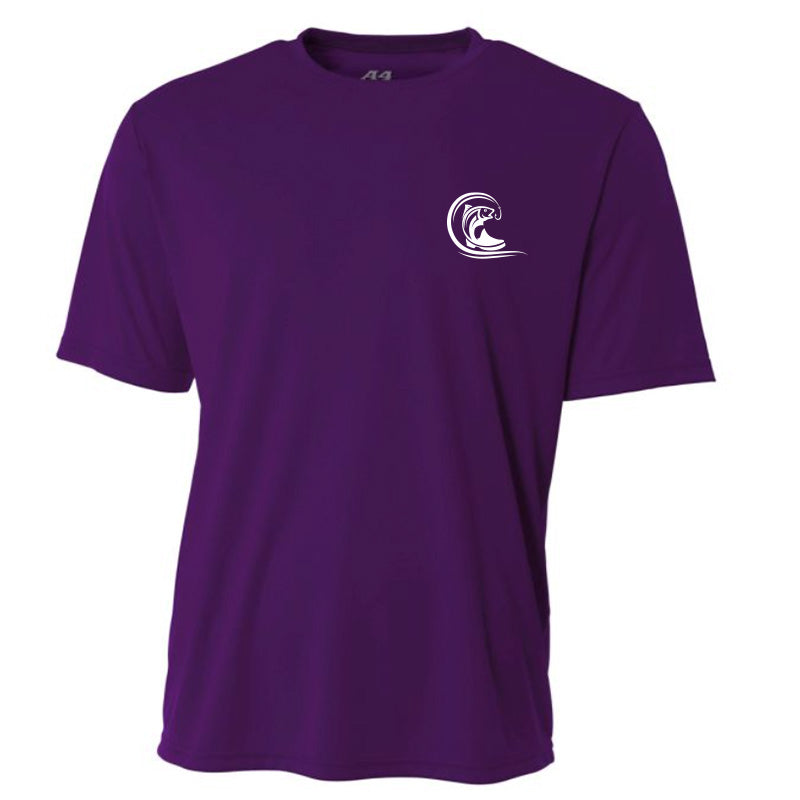 Youth Purple Short Sleeve Dri-Fit Shirt
